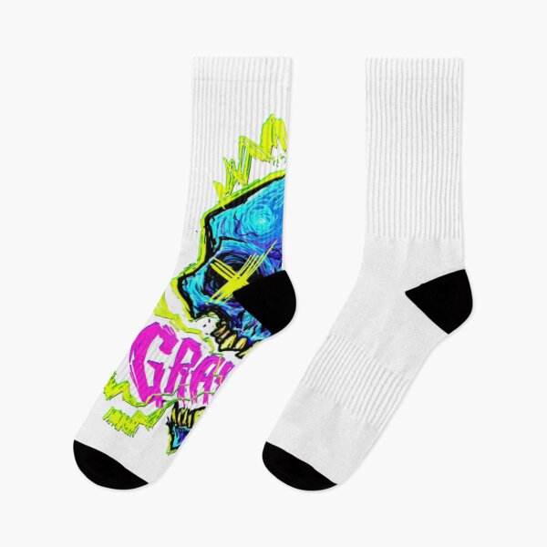 Item preview, Neon Cyber Punk Skull Electric Grunge Graphic designed and sold by RokoKull.