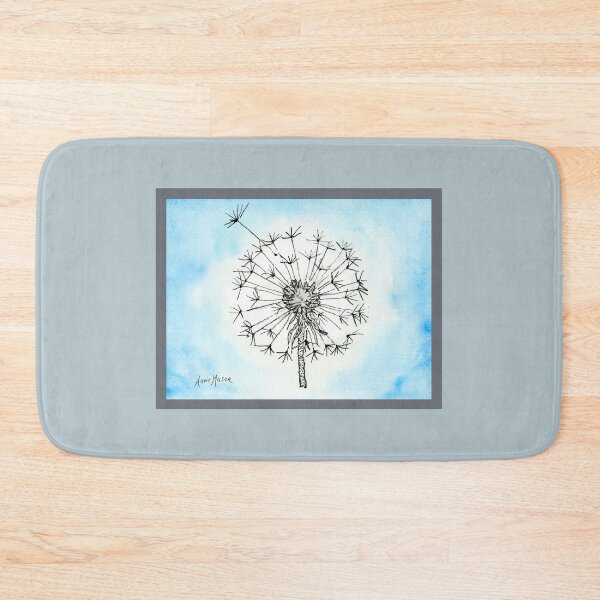 Item preview, Dandelion Waiting for a Breeze - watercolor painting designed and sold by Annie Mason Art.