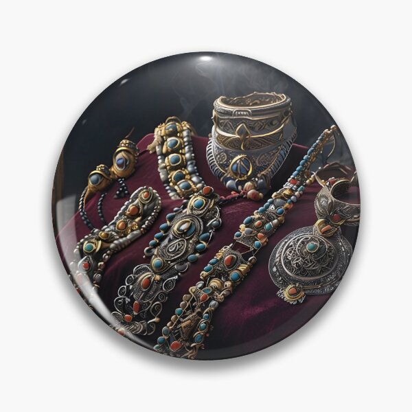 Item preview, Bedouin Jewelry Collection Wall Art Print — Arabian Silver  Gold Luxury Still Life Poster, Saudi Heritage Decor Arab Gift designed and sold by GoldenVerseArt.