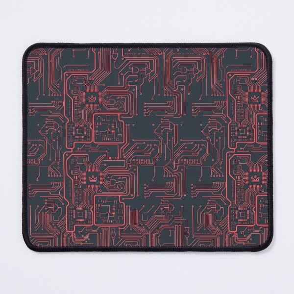 Item preview, Kinetic Red Circuitry Schematic – Aesthetic Performance Logic Board designed and sold by ResonateUK.