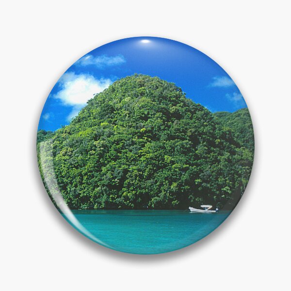 Item preview, Palau Islands Tropical Paradise And Boat, Micronesia Photo designed and sold by DEC02.