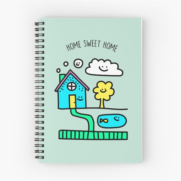 Item preview, Home Sweet Home Cute House Cartoon designed and sold by Porky Roebuck.