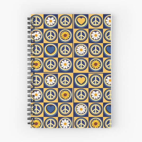 Item preview, Retro Flower Power Pattern – Navy Gold Retro designed and sold by Studio-RMD.