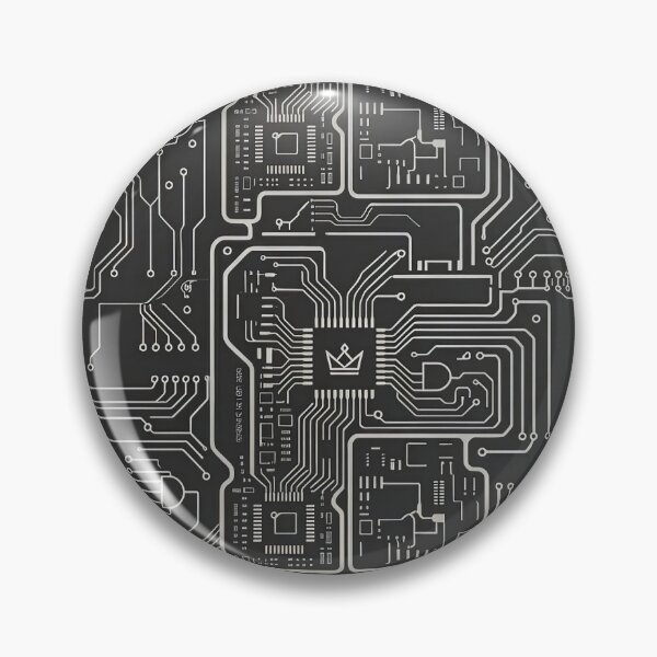 Artikelvorschau, Schaltplan für industrielle Silberschaltungen – Ästhetische Blackout-Tech-Logikplatine entworfen und verkauft von ResonateUK.