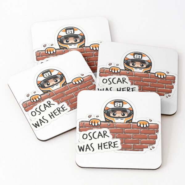 Item preview, Oscar Was Here – F1 Melbourne 2026 Brick Wall Cartoon Driver Sticker designed and sold by Random Designs.
