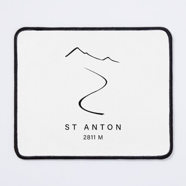 Item preview, St Anton Ski Resort – Minimal Ski Line (Front Chest Small) designed and sold by leewarddesign.