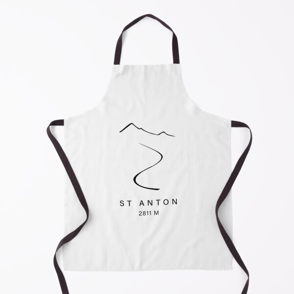Item preview, St Anton Ski Resort – Minimal Ski Line (Front Chest Small) designed and sold by leewarddesign.