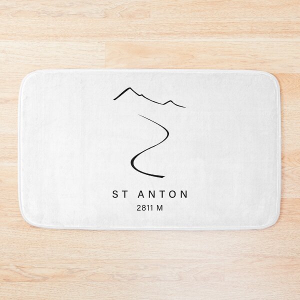 Item preview, St Anton Ski Resort – Minimal Ski Line (Front Chest Small) designed and sold by leewarddesign.