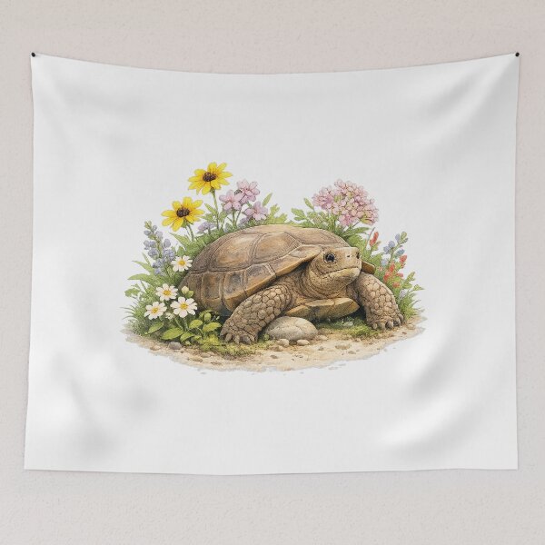 Item preview, Gopher Tortoise in Flowers designed and sold by thehaywirehoney.
