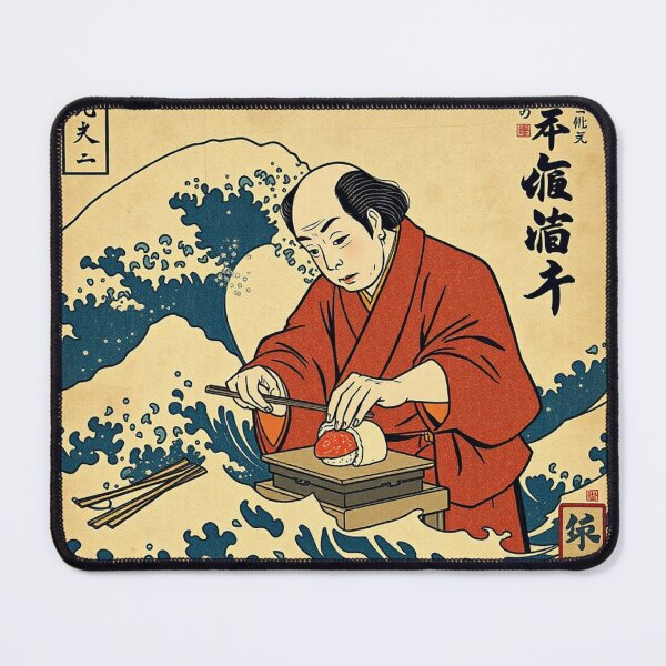 Item preview, Retro Sushi Master – Vintage Japanese Sushi Chef Aesthetic Design designed and sold by Sparkofart07.