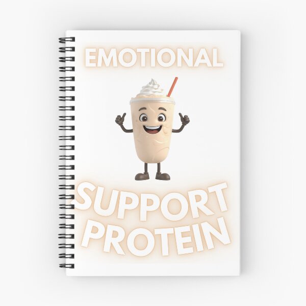 Item preview, Emotional Support Protein – Funny Gym for Fitness Lovers designed and sold by Muscle Mood Design.