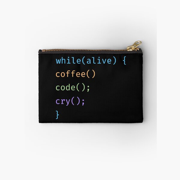 Item preview, while(alive) coffee code cry - Programmer Infinite Loop designed and sold by Becheer.