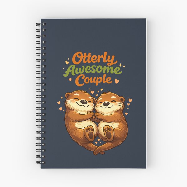 Item preview, Otterly Awesome Couple Cute Otter Love Funny Animal Pun designed and sold by PunchDrop.