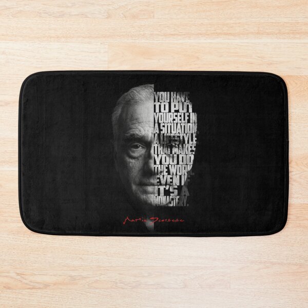Item preview, Black and white Martin Scorsese Legendary Director quote. designed and sold by Enea Kelo.