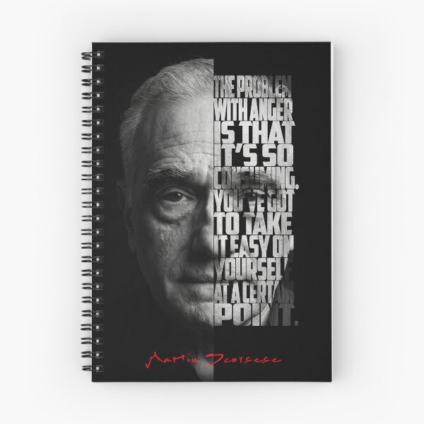 Item preview, Black and white Martin Scorsese Legendary Director quote. designed and sold by Enea Kelo.