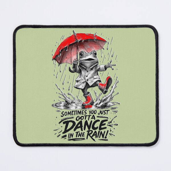 Item preview, Funny frog with an umbrella. Gotta Dance in the Rain. designed and sold by Natart1004.