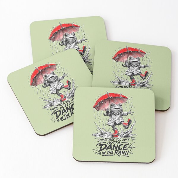 Item preview, Funny frog with an umbrella. Gotta Dance in the Rain. designed and sold by Natart1004.