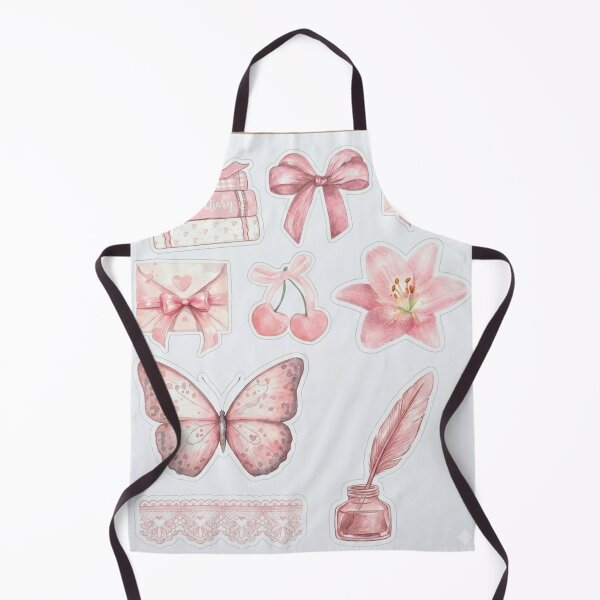 Item preview, Vintage Pink Watercolor Coquette Aesthetic - Soft Girl Sticker Set designed and sold by Camistudios.