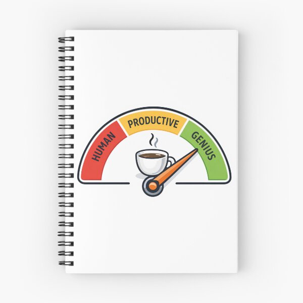 Item preview, Coffee Productivity Meter Funny Work Motivation Coffee Lover Design designed and sold by ZYNORAworld.