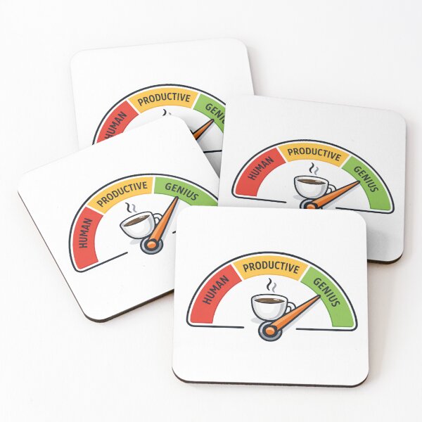 Item preview, Coffee Productivity Meter Funny Work Motivation Coffee Lover Design designed and sold by ZYNORAworld.