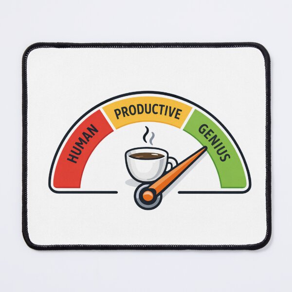Item preview, Coffee Productivity Meter Funny Work Motivation Coffee Lover Design designed and sold by ZYNORAworld.