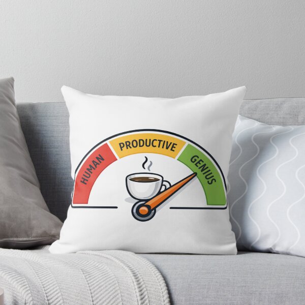 Item preview, Coffee Productivity Meter Funny Work Motivation Coffee Lover Design designed and sold by ZYNORAworld.