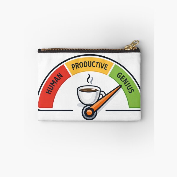 Item preview, Coffee Productivity Meter Funny Work Motivation Coffee Lover Design designed and sold by ZYNORAworld.