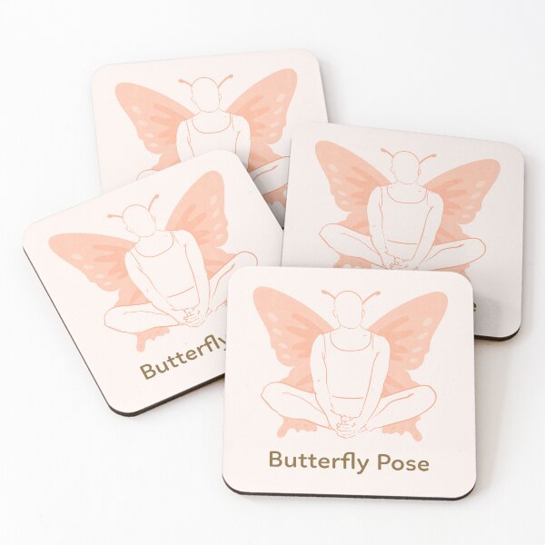 Item preview, Butterfly Yoga Pose  designed and sold by WellspringXflow.