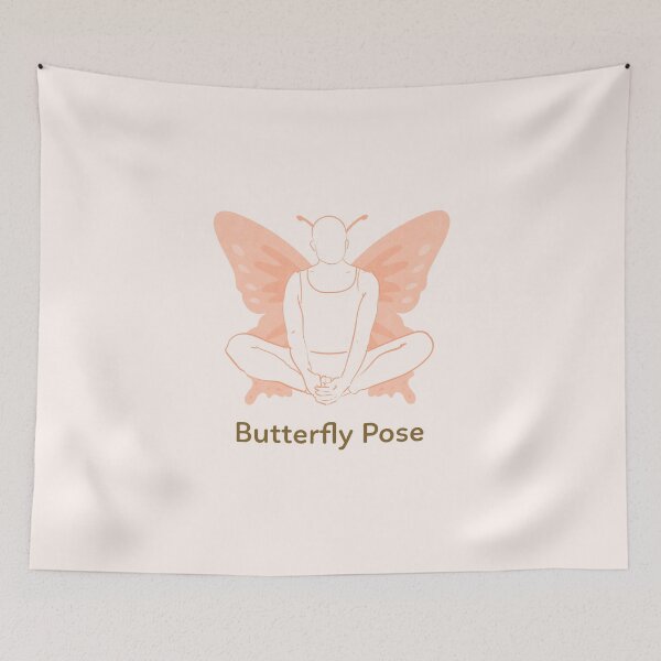 Item preview, Butterfly Yoga Pose  designed and sold by WellspringXflow.