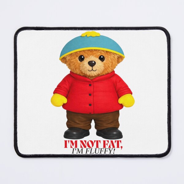 Item preview, "I'm Not Fluffy" Funny Bossy Bear - Retro 90s Nostalgia ❄️ designed and sold by CuteBear87.
