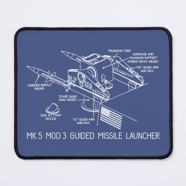 Item preview, Mk 5 Mod 3 Guided Missile Launcher Diagram designed and sold by MilitaryMart.