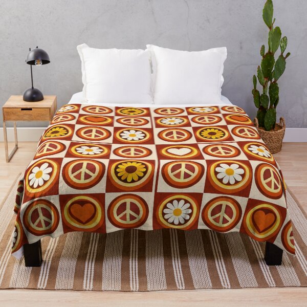 Item preview, Retro Flower Power Pattern – Terracotta Vintage designed and sold by Studio-RMD.