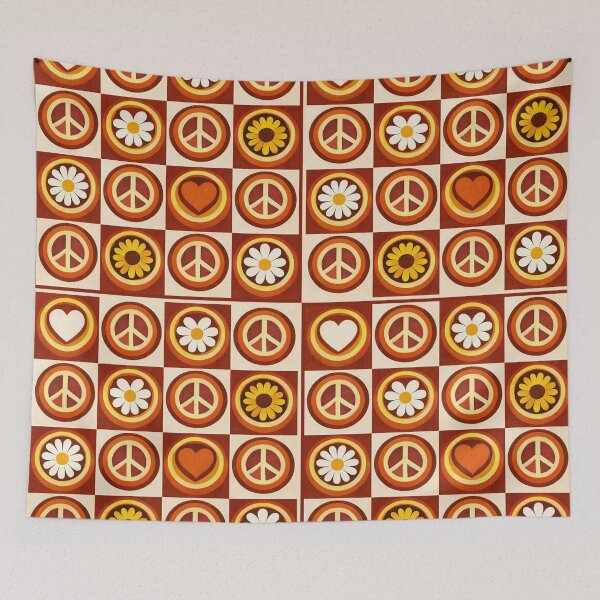 Item preview, Retro Flower Power Pattern – Terracotta Vintage designed and sold by Studio-RMD.