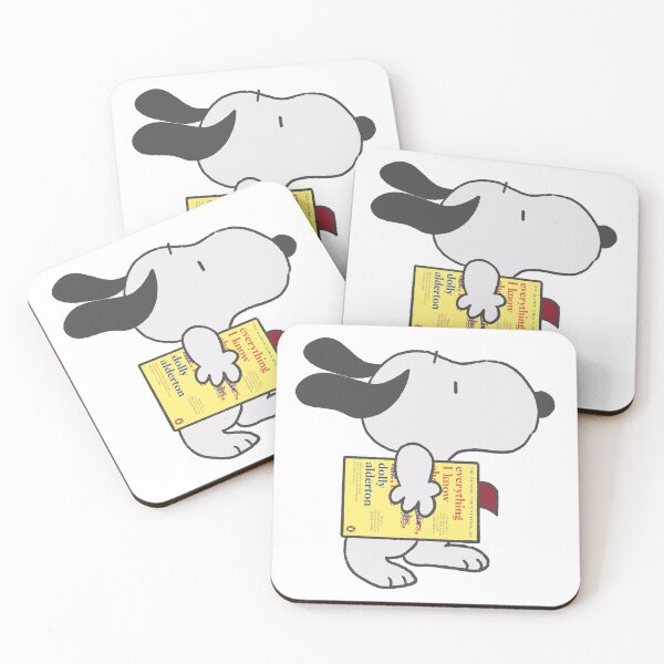 Item preview, snoopy reading everything i know about love designed and sold by liveawhimsylife.