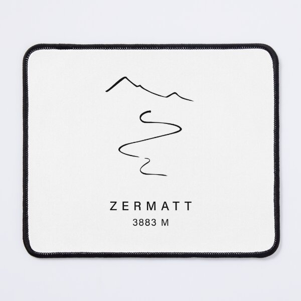 Item preview, Zermatt Ski Resort – Minimal Ski Line (Front Chest Small) designed and sold by leewarddesign.