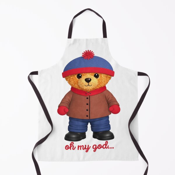 Item preview, Cute Bear in Blue Pom Pom Hat - 90s Retro Winter Nostalgia ❄️ designed and sold by CuteBear87.