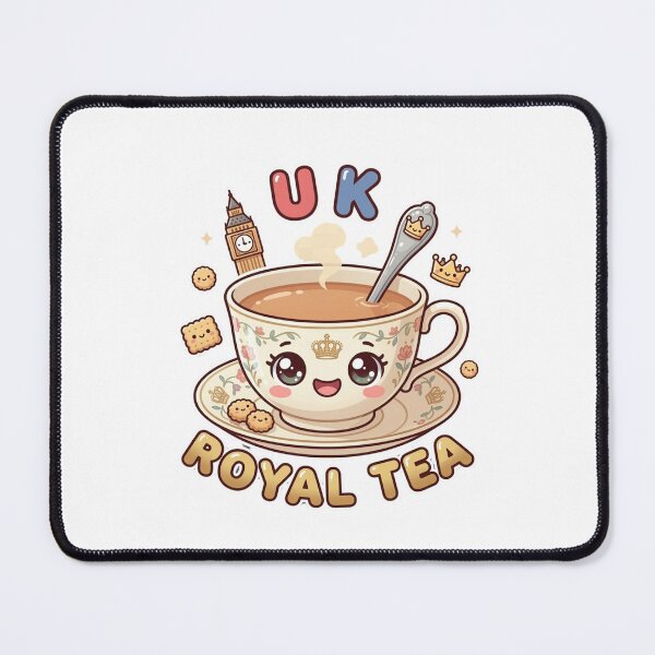 Item preview, Kawaii UK Royal Tea: Cute British Teacup & Big Ben designed and sold by Jaroslaw-S.
