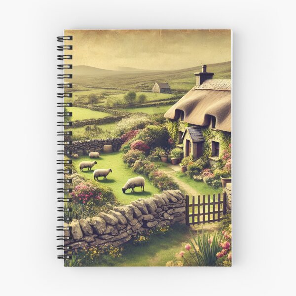 Item preview, Irish Countryside Cottage Sheep Meadow designed and sold by NancyzKreations.