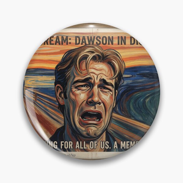 Item preview, The Scream: Dawson in Distress - Vintage Expressionist Art Parody designed and sold by ern vintage store.