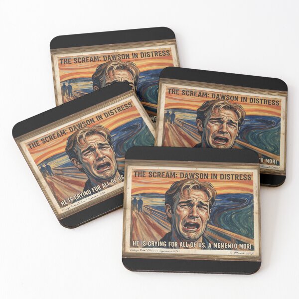 Item preview, The Scream: Dawson in Distress - Vintage Expressionist Art Parody designed and sold by ern vintage store.