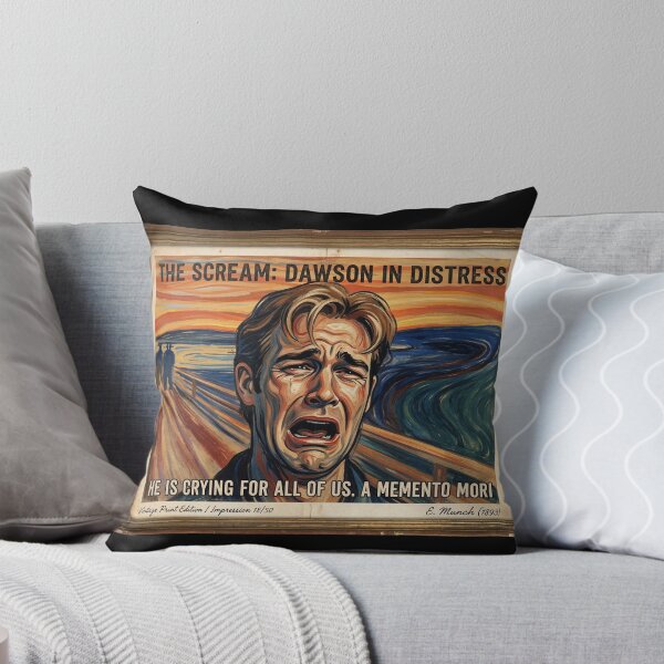 Item preview, The Scream: Dawson in Distress - Vintage Expressionist Art Parody designed and sold by ern vintage store.