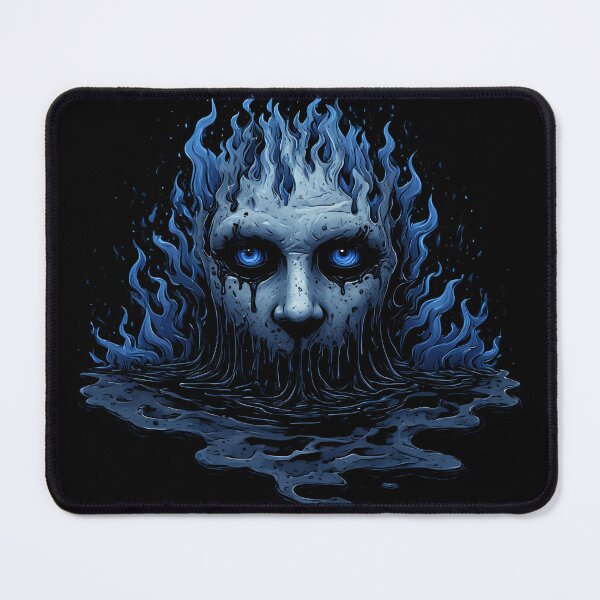 Item preview, Blue Flame Ghost Face / Dark Horror Gothic Fantasy Art designed and sold by MorbidDreams.