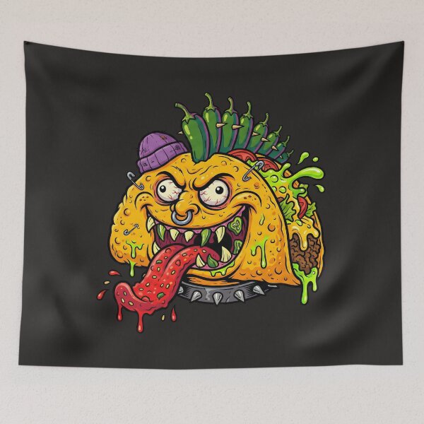 Item preview, Toxic Taco: The Punk Rock Shell designed and sold by AwesomeBeyondLimits.