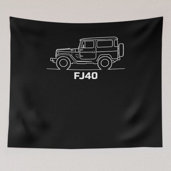 Item preview, Toyota Land Cruiser FJ40 Line Art designed and sold by TheArtOfCar.