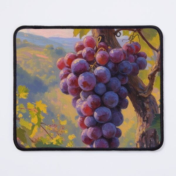 Item preview, Purple Grapes Oil Painting | Vineyard Fruit Art designed and sold by Debbie Schulte.