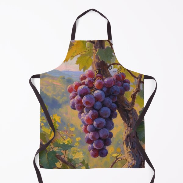 Item preview, Purple Grapes Oil Painting | Vineyard Fruit Art designed and sold by Debbie Schulte.