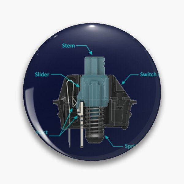 Item preview, Mechanical Keyboard Switch Anatomy - Technical Blueprint designed and sold by ThockStation.