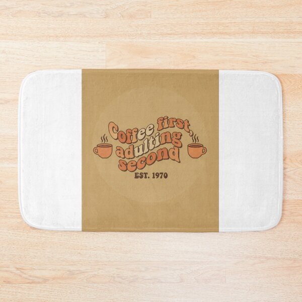 Item preview, Coffee First Adulting Second Retro 1970 Vintage Style designed and sold by HALYNA070824.