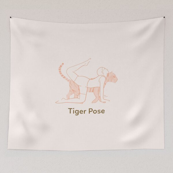 Item preview, Yoga Tiger Pose  designed and sold by WellspringXflow.
