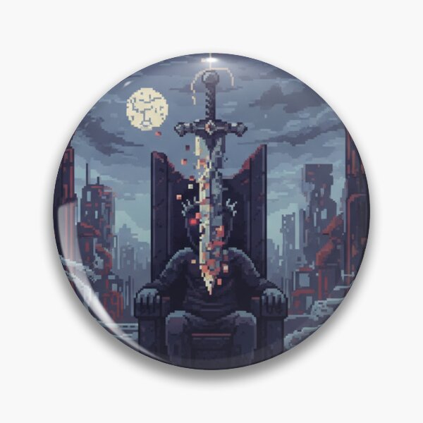 Item preview, The Wide Window Damocles Glitch Pixel Sticker designed and sold by Nubitra.